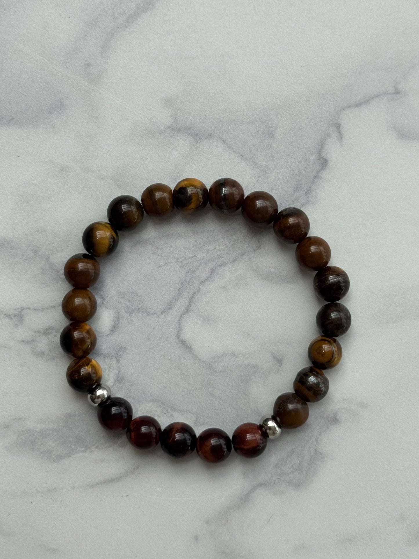 Bracelet Œil de Tigre – Finition satinée