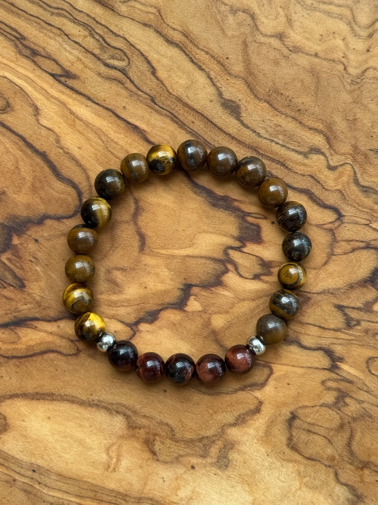 Bracelet Œil de Tigre – Finition satinée