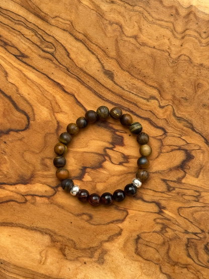 Bracelet enfant en Œil de Tigre – Protection douce